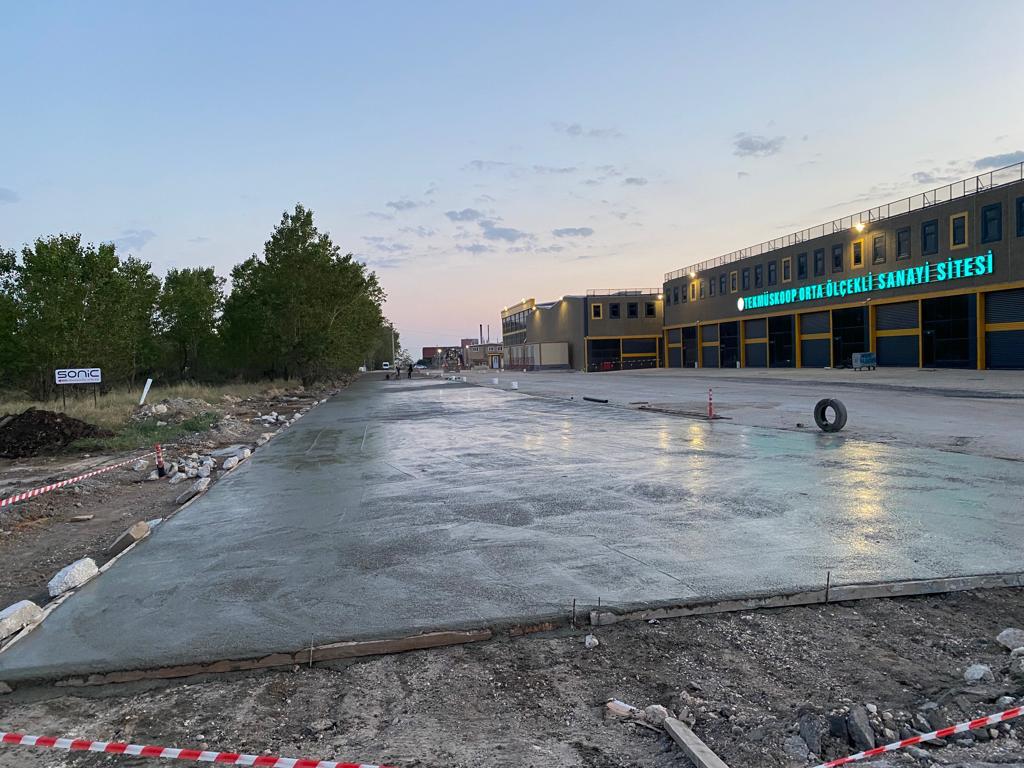 Fortalı Yol Betonu Uygulaması